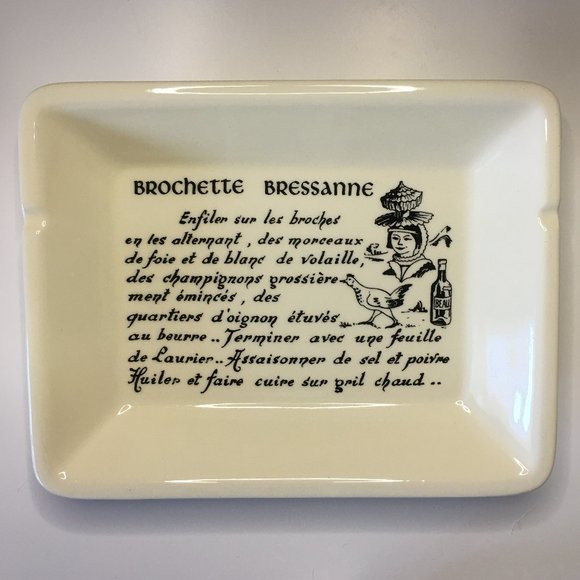 Vintage GIEN FRANCE "Les Brochettes" Skewers Kebab Serving Dishes Plates - Picture 10 of 16